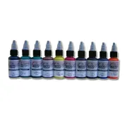 KIT DE PEINTURE A AEROGRAPHE - COULEURS SECONDAIRES TRANSPARENTES