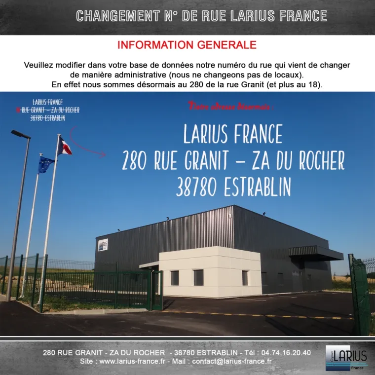 Changement numéro de rue